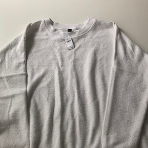 White Sweatshirt- New With Tags -Aerie